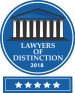 lod2018 Lawyers of Distinction 2018 award badge