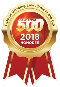 Law Firm 500, 218 Honoree award badge