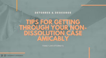 Tips for Getting through your Non-Dissolution Case Amicably