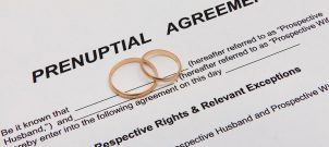 Unsigned prenuptial agreement.