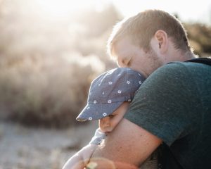 Man holding child